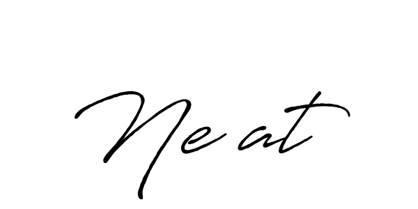 Make a beautiful signature design for name Neşat. With this signature (Antro_Vectra_Bolder) style, you can create a handwritten signature for free. Neşat signature style 7 images and pictures png