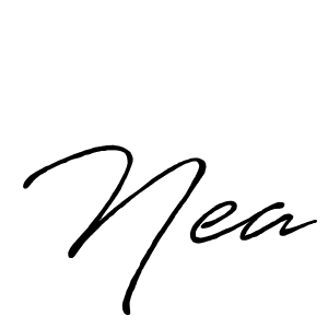 if you are searching for the best signature style for your name Nea. so please give up your signature search. here we have designed multiple signature styles  using Antro_Vectra_Bolder. Nea signature style 7 images and pictures png