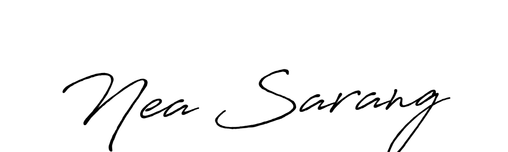 Also we have Nea Sarang name is the best signature style. Create professional handwritten signature collection using Antro_Vectra_Bolder autograph style. Nea Sarang signature style 7 images and pictures png