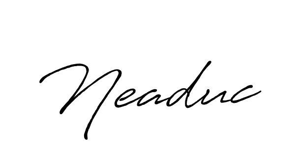 Antro_Vectra_Bolder is a professional signature style that is perfect for those who want to add a touch of class to their signature. It is also a great choice for those who want to make their signature more unique. Get Neaduc name to fancy signature for free. Neaduc signature style 7 images and pictures png