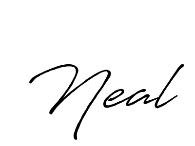 You should practise on your own different ways (Antro_Vectra_Bolder) to write your name (Neal) in signature. don't let someone else do it for you. Neal signature style 7 images and pictures png