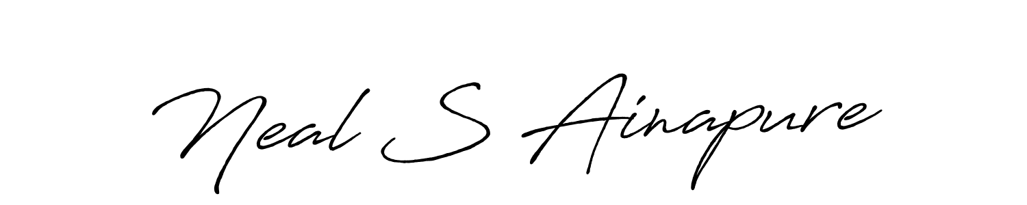 Once you've used our free online signature maker to create your best signature Antro_Vectra_Bolder style, it's time to enjoy all of the benefits that Neal S Ainapure name signing documents. Neal S Ainapure signature style 7 images and pictures png