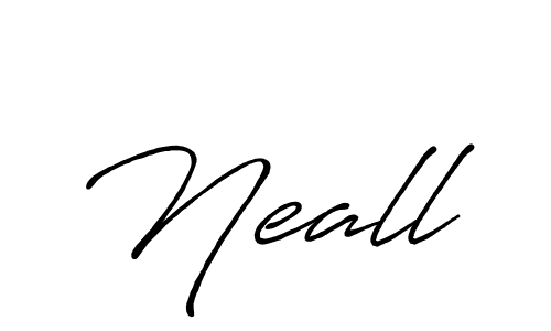 Best and Professional Signature Style for Neall. Antro_Vectra_Bolder Best Signature Style Collection. Neall signature style 7 images and pictures png