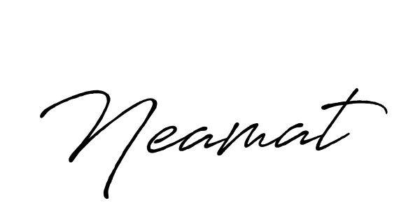 Once you've used our free online signature maker to create your best signature Antro_Vectra_Bolder style, it's time to enjoy all of the benefits that Neamat name signing documents. Neamat signature style 7 images and pictures png