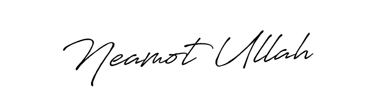 Design your own signature with our free online signature maker. With this signature software, you can create a handwritten (Antro_Vectra_Bolder) signature for name Neamot Ullah. Neamot Ullah signature style 7 images and pictures png