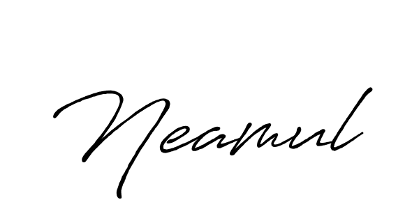 Make a beautiful signature design for name Neamul. Use this online signature maker to create a handwritten signature for free. Neamul signature style 7 images and pictures png