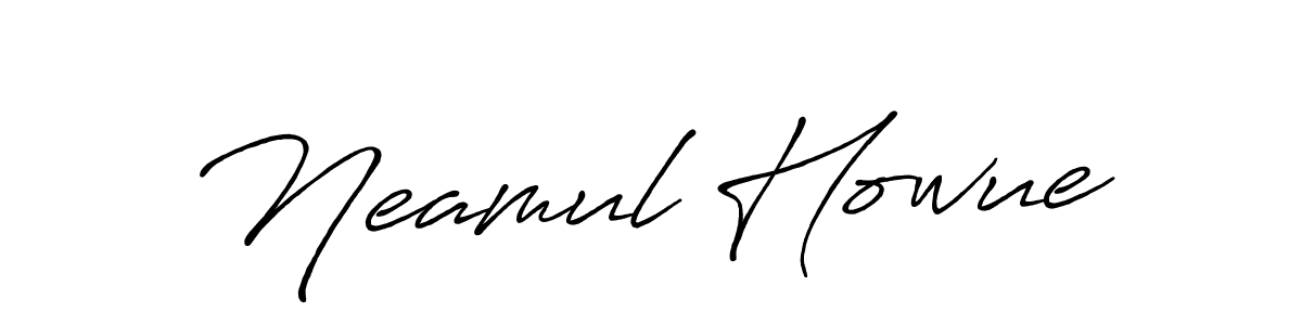 Create a beautiful signature design for name Neamul Howue. With this signature (Antro_Vectra_Bolder) fonts, you can make a handwritten signature for free. Neamul Howue signature style 7 images and pictures png