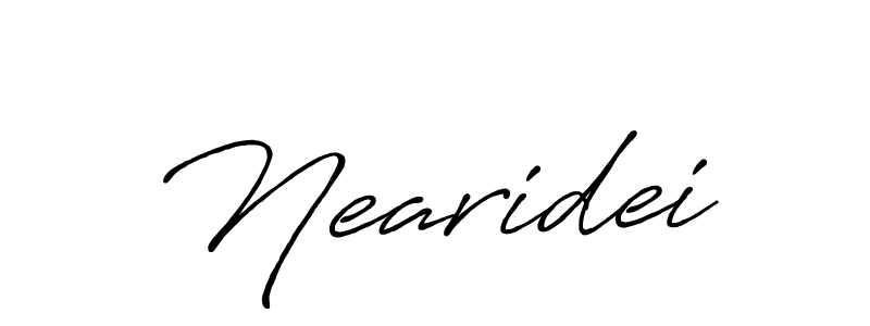 Design your own signature with our free online signature maker. With this signature software, you can create a handwritten (Antro_Vectra_Bolder) signature for name Nearidei. Nearidei signature style 7 images and pictures png