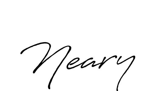 Design your own signature with our free online signature maker. With this signature software, you can create a handwritten (Antro_Vectra_Bolder) signature for name Neary. Neary signature style 7 images and pictures png