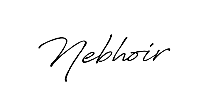 Best and Professional Signature Style for Nebhoir. Antro_Vectra_Bolder Best Signature Style Collection. Nebhoir signature style 7 images and pictures png