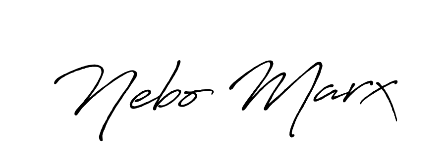 if you are searching for the best signature style for your name Nebo Marx. so please give up your signature search. here we have designed multiple signature styles  using Antro_Vectra_Bolder. Nebo Marx signature style 7 images and pictures png