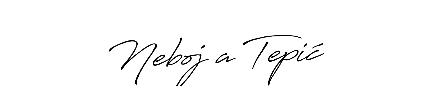 This is the best signature style for the Nebojša Tepić name. Also you like these signature font (Antro_Vectra_Bolder). Mix name signature. Nebojša Tepić signature style 7 images and pictures png