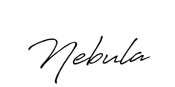 Also we have Nebula name is the best signature style. Create professional handwritten signature collection using Antro_Vectra_Bolder autograph style. Nebula signature style 7 images and pictures png