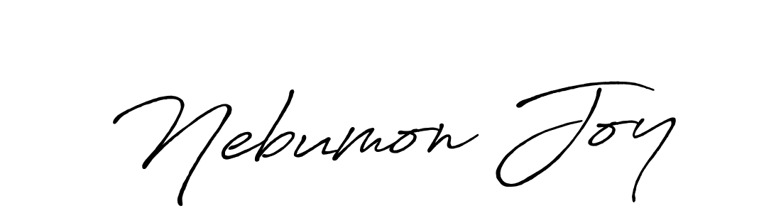 You can use this online signature creator to create a handwritten signature for the name Nebumon Joy. This is the best online autograph maker. Nebumon Joy signature style 7 images and pictures png