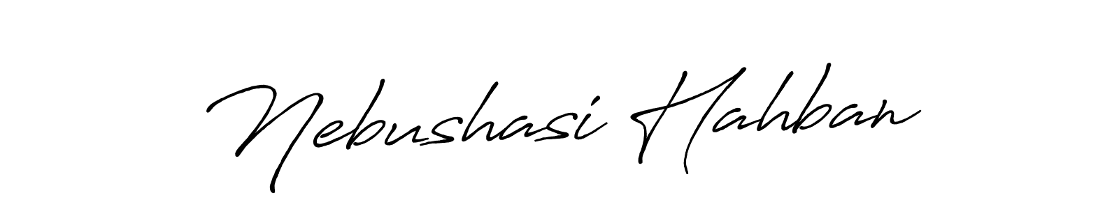 Make a beautiful signature design for name Nebushasi Hahban. Use this online signature maker to create a handwritten signature for free. Nebushasi Hahban signature style 7 images and pictures png