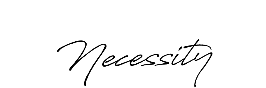 Necessity stylish signature style. Best Handwritten Sign (Antro_Vectra_Bolder) for my name. Handwritten Signature Collection Ideas for my name Necessity. Necessity signature style 7 images and pictures png