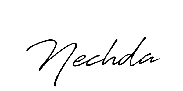 Make a beautiful signature design for name Nechda. With this signature (Antro_Vectra_Bolder) style, you can create a handwritten signature for free. Nechda signature style 7 images and pictures png