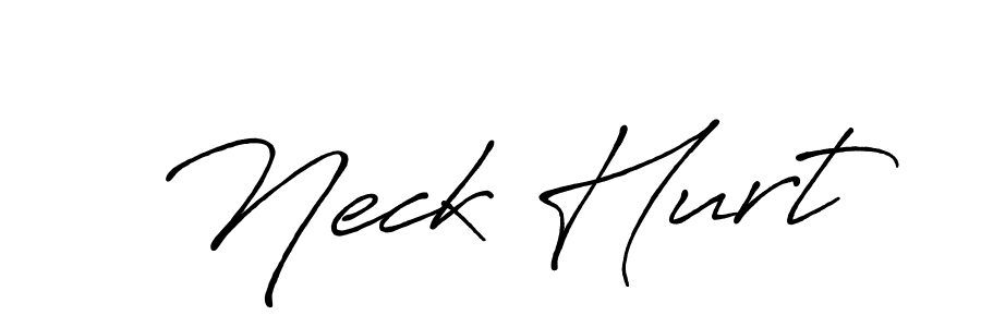 Also we have Neck Hurt name is the best signature style. Create professional handwritten signature collection using Antro_Vectra_Bolder autograph style. Neck Hurt signature style 7 images and pictures png