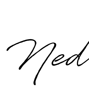 Use a signature maker to create a handwritten signature online. With this signature software, you can design (Antro_Vectra_Bolder) your own signature for name Ned. Ned signature style 7 images and pictures png