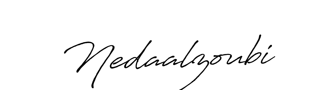 Make a beautiful signature design for name Nedaalzoubi. With this signature (Antro_Vectra_Bolder) style, you can create a handwritten signature for free. Nedaalzoubi signature style 7 images and pictures png