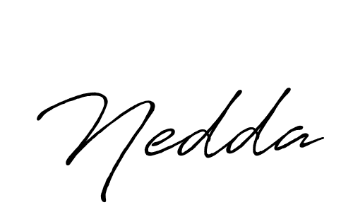 Also You can easily find your signature by using the search form. We will create Nedda name handwritten signature images for you free of cost using Antro_Vectra_Bolder sign style. Nedda signature style 7 images and pictures png