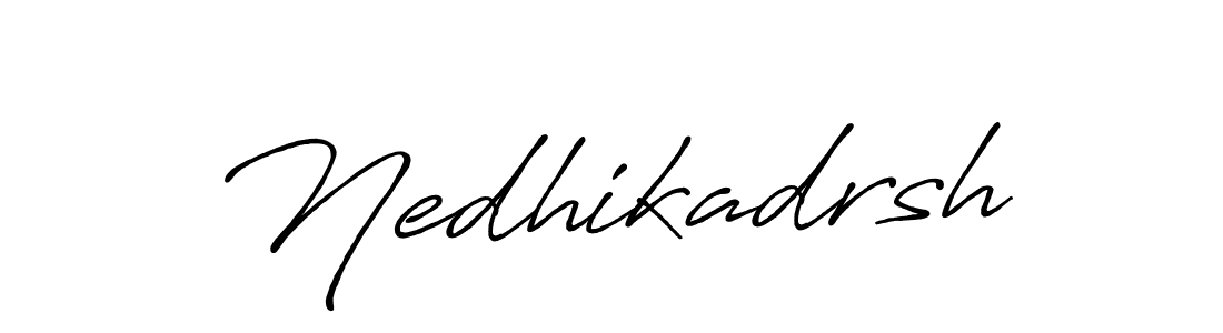 Create a beautiful signature design for name Nedhikadrsh. With this signature (Antro_Vectra_Bolder) fonts, you can make a handwritten signature for free. Nedhikadrsh signature style 7 images and pictures png