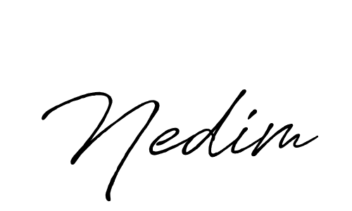 Antro_Vectra_Bolder is a professional signature style that is perfect for those who want to add a touch of class to their signature. It is also a great choice for those who want to make their signature more unique. Get Nedim name to fancy signature for free. Nedim signature style 7 images and pictures png