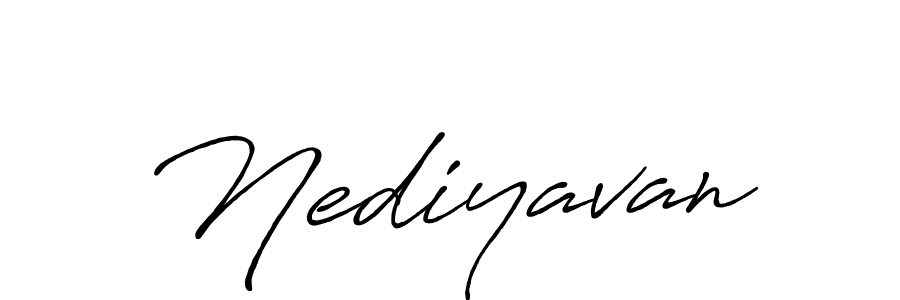 Also You can easily find your signature by using the search form. We will create Nediyavan name handwritten signature images for you free of cost using Antro_Vectra_Bolder sign style. Nediyavan signature style 7 images and pictures png