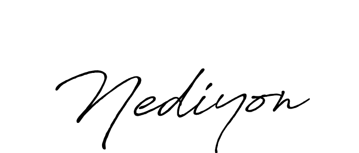 You should practise on your own different ways (Antro_Vectra_Bolder) to write your name (Nediyon) in signature. don't let someone else do it for you. Nediyon signature style 7 images and pictures png