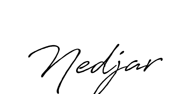 Also You can easily find your signature by using the search form. We will create Nedjar name handwritten signature images for you free of cost using Antro_Vectra_Bolder sign style. Nedjar signature style 7 images and pictures png