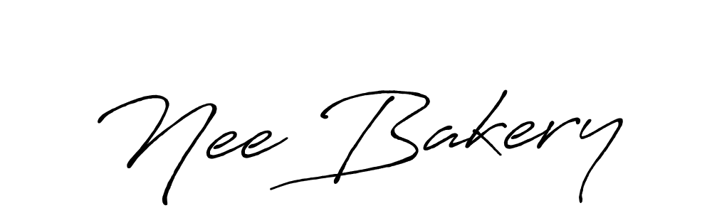 Make a beautiful signature design for name Nee Bakery. With this signature (Antro_Vectra_Bolder) style, you can create a handwritten signature for free. Nee Bakery signature style 7 images and pictures png