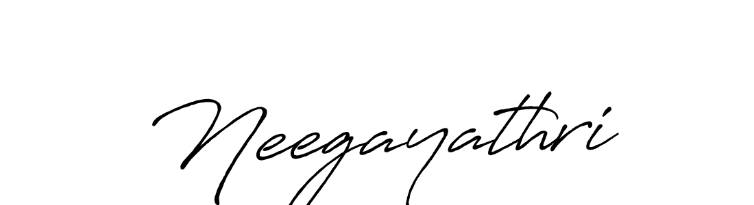 Create a beautiful signature design for name Neegayathri. With this signature (Antro_Vectra_Bolder) fonts, you can make a handwritten signature for free. Neegayathri signature style 7 images and pictures png