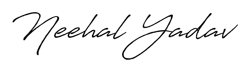 A dynamic signature style for Neehal Yadav using Antro_Vectra_Bolder script. Designed to look authentic, handwritten, and professional. Neehal Yadav signature style 7 images and pictures png