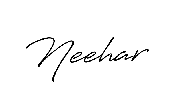 Neehar stylish signature style. Best Handwritten Sign (Antro_Vectra_Bolder) for my name. Handwritten Signature Collection Ideas for my name Neehar. Neehar signature style 7 images and pictures png