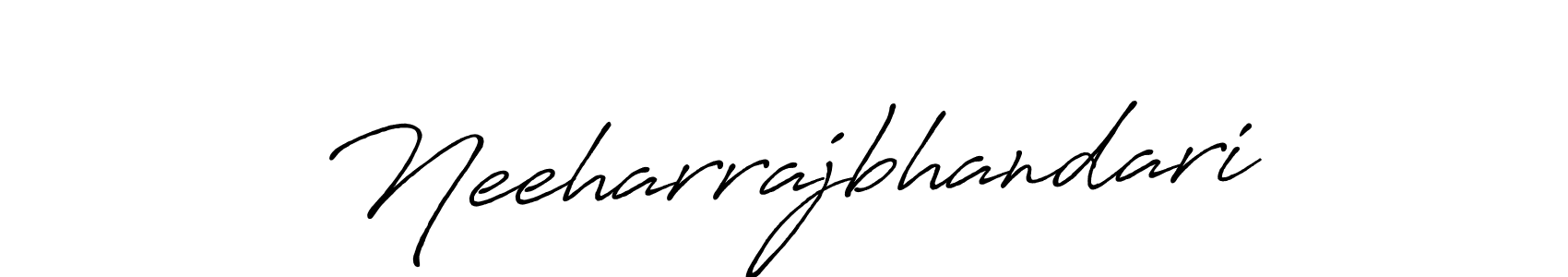 Antro_Vectra_Bolder is a professional signature style that is perfect for those who want to add a touch of class to their signature. It is also a great choice for those who want to make their signature more unique. Get Neeharrajbhandari name to fancy signature for free. Neeharrajbhandari signature style 7 images and pictures png