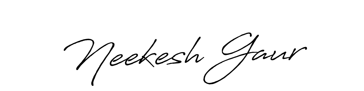 Use a signature maker to create a handwritten signature online. With this signature software, you can design (Antro_Vectra_Bolder) your own signature for name Neekesh Gaur. Neekesh Gaur signature style 7 images and pictures png