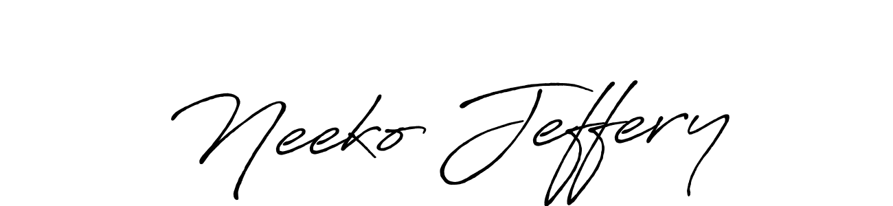 How to Draw Neeko Jeffery signature style? Antro_Vectra_Bolder is a latest design signature styles for name Neeko Jeffery. Neeko Jeffery signature style 7 images and pictures png