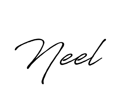 The best way (Antro_Vectra_Bolder) to make a short signature is to pick only two or three words in your name. The name Neel include a total of six letters. For converting this name. Neel signature style 7 images and pictures png