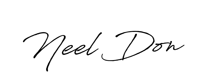 It looks lik you need a new signature style for name Neel Don. Design unique handwritten (Antro_Vectra_Bolder) signature with our free signature maker in just a few clicks. Neel Don signature style 7 images and pictures png