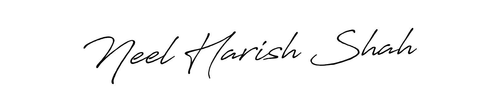 It looks lik you need a new signature style for name Neel Harish Shah. Design unique handwritten (Antro_Vectra_Bolder) signature with our free signature maker in just a few clicks. Neel Harish Shah signature style 7 images and pictures png