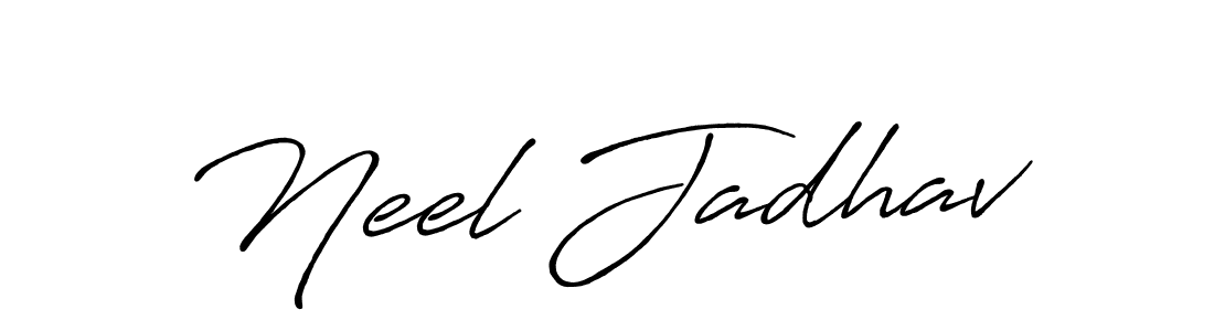 How to make Neel Jadhav signature? Antro_Vectra_Bolder is a professional autograph style. Create handwritten signature for Neel Jadhav name. Neel Jadhav signature style 7 images and pictures png