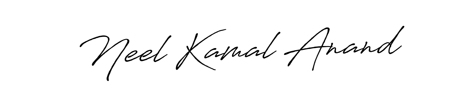 Make a beautiful signature design for name Neel Kamal Anand. With this signature (Antro_Vectra_Bolder) style, you can create a handwritten signature for free. Neel Kamal Anand signature style 7 images and pictures png