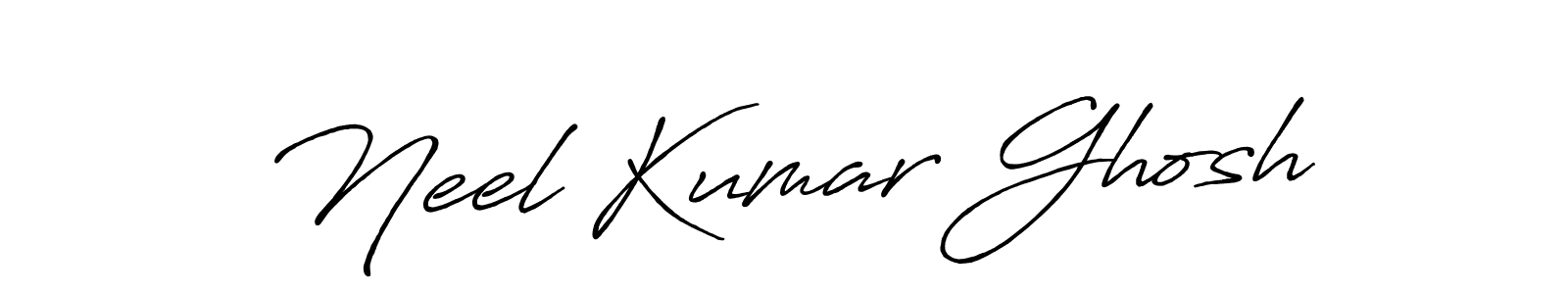 Neel Kumar Ghosh stylish signature style. Best Handwritten Sign (Antro_Vectra_Bolder) for my name. Handwritten Signature Collection Ideas for my name Neel Kumar Ghosh. Neel Kumar Ghosh signature style 7 images and pictures png