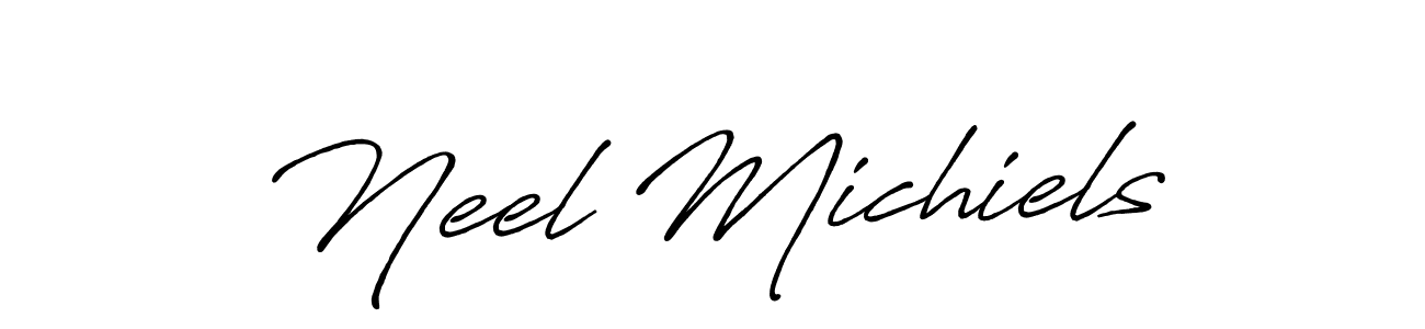 Similarly Antro_Vectra_Bolder is the best handwritten signature design. Signature creator online .You can use it as an online autograph creator for name Neel Michiels. Neel Michiels signature style 7 images and pictures png