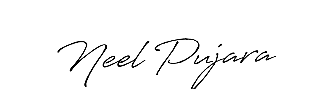 Also we have Neel Pujara name is the best signature style. Create professional handwritten signature collection using Antro_Vectra_Bolder autograph style. Neel Pujara signature style 7 images and pictures png