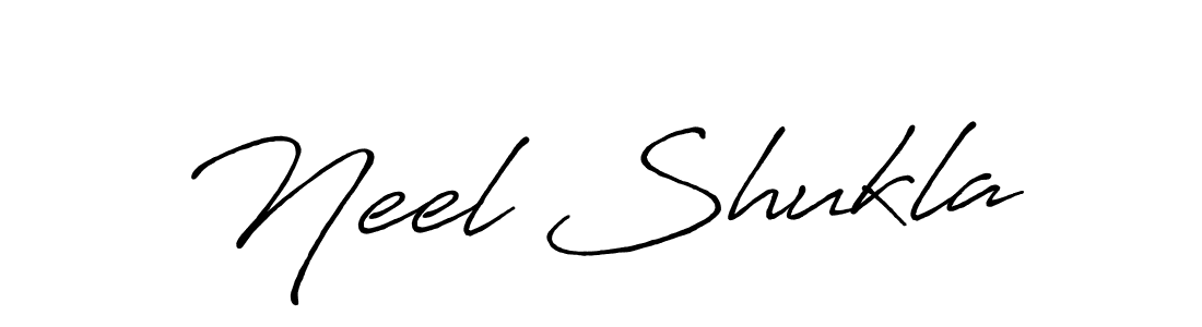 Create a beautiful signature design for name Neel Shukla. With this signature (Antro_Vectra_Bolder) fonts, you can make a handwritten signature for free. Neel Shukla signature style 7 images and pictures png