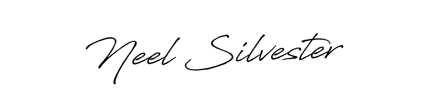 Similarly Antro_Vectra_Bolder is the best handwritten signature design. Signature creator online .You can use it as an online autograph creator for name Neel Silvester. Neel Silvester signature style 7 images and pictures png