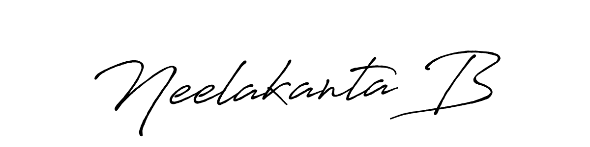 Design your own signature with our free online signature maker. With this signature software, you can create a handwritten (Antro_Vectra_Bolder) signature for name Neelakanta B. Neelakanta B signature style 7 images and pictures png