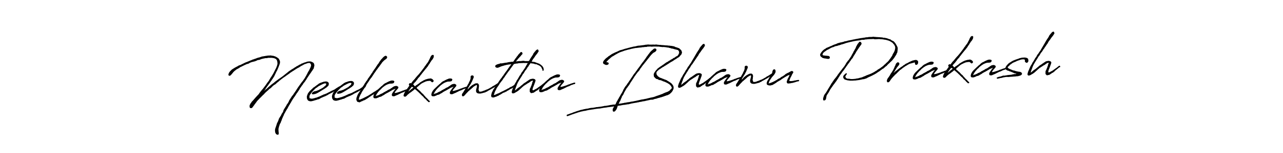 Create a beautiful signature design for name Neelakantha Bhanu Prakash. With this signature (Antro_Vectra_Bolder) fonts, you can make a handwritten signature for free. Neelakantha Bhanu Prakash signature style 7 images and pictures png