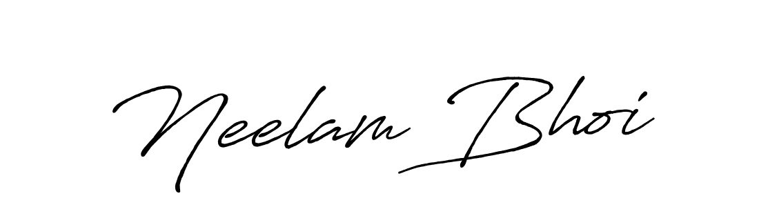 Design your own signature with our free online signature maker. With this signature software, you can create a handwritten (Antro_Vectra_Bolder) signature for name Neelam Bhoi. Neelam Bhoi signature style 7 images and pictures png